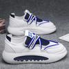 Autum New Leather Men Chunky Sneaker Designer Casual Running Shoes Fashion Street Wear Microfiber Leather Slip on Workout Shoes