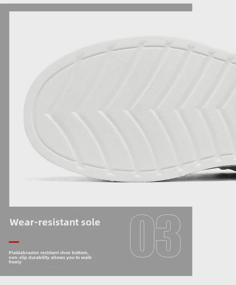 Men's 2024 Classic Summer Slip-On Sneakers: Breathable, Fashionable, Height-Enhancing, Thick-Soled White Shoes