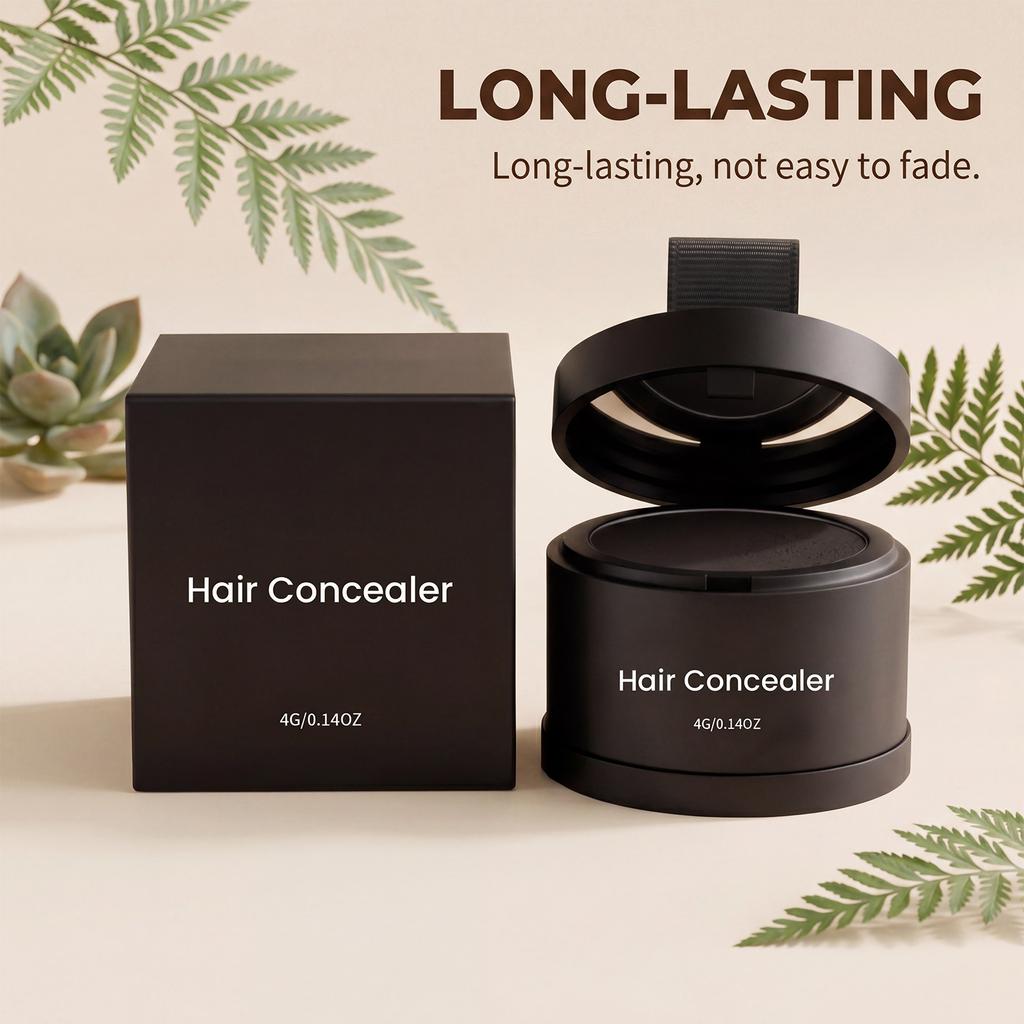 Hair Concealer for Hairline and Sideburns Coverage Natural Finish Lightweight Formula Easy Application Suitable for Hair Care and Styling 4g