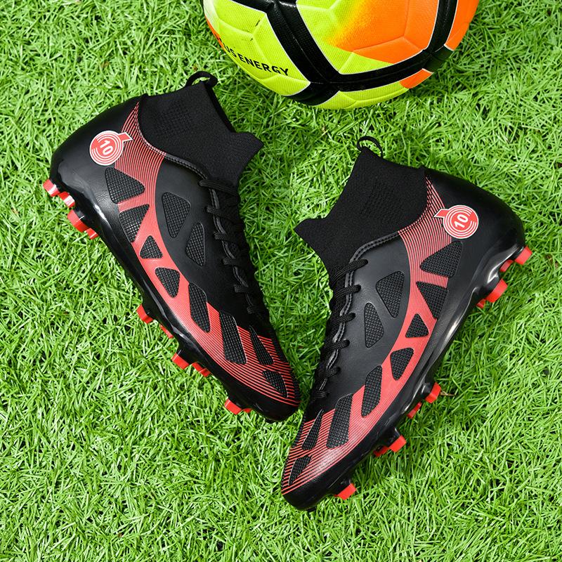 New Men Women Professional Ankle Football Boots Ultralight Training Student FSoccer Boots Mens Football Field Boots