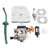 Fuel Filter Set Carburetor Kit 1 Set Accessories Replacement Trimmer Lawn Mower Part Brand New Easy To Install