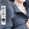 XueZhongFei Mid-Length Women's Down Jacket with Fox Fur Collar