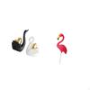 Swan Figurines Tabletop Ornament Art Crafts Couple's Decor Table Decoration Statues for Bookshelf