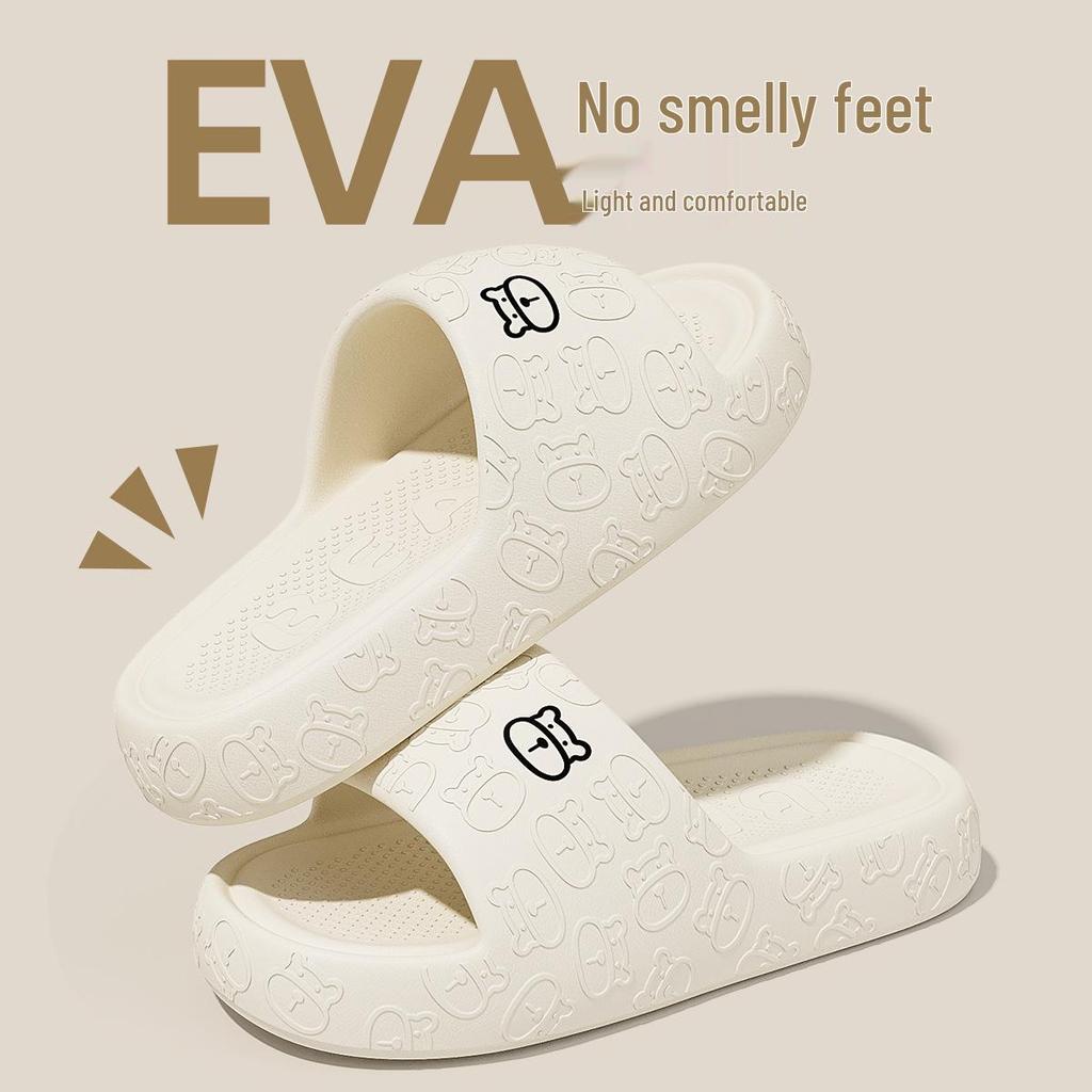 Eva Non-Slip Soft Sole Slippers for Home & Outdoor Use - Unisex Sandals with Thick Bottom