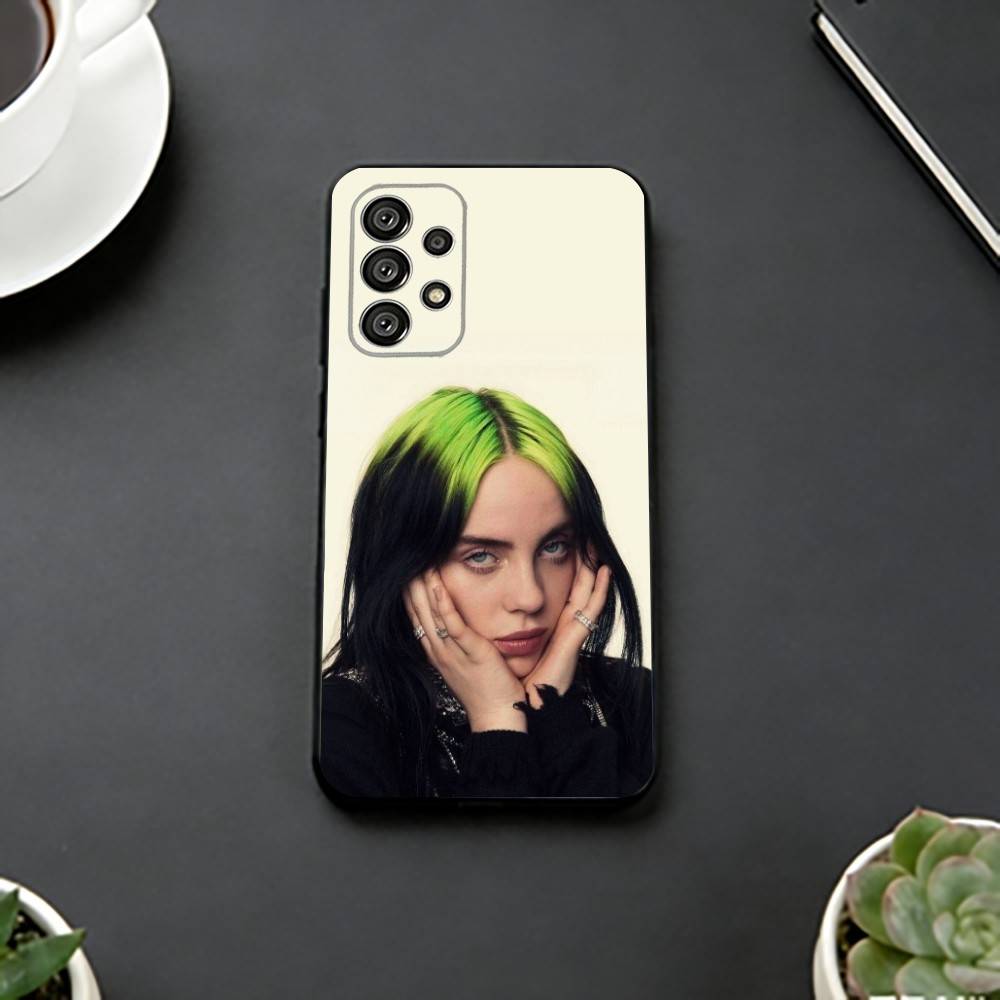 Singer C-BillieS Album Phone Case For Samsung S25,S24,S21,S22,S23,S30,Ultra,S20,Plus,Fe,Lite,Note,10,Black Cover