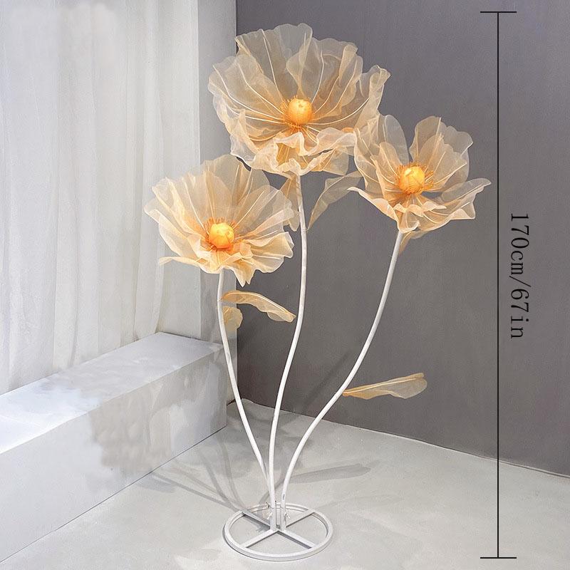 3pcs Wedding Decorations for Reception Giant Flowers for Decoration,Big Artificial Silk Flowers for Party Banquet Background