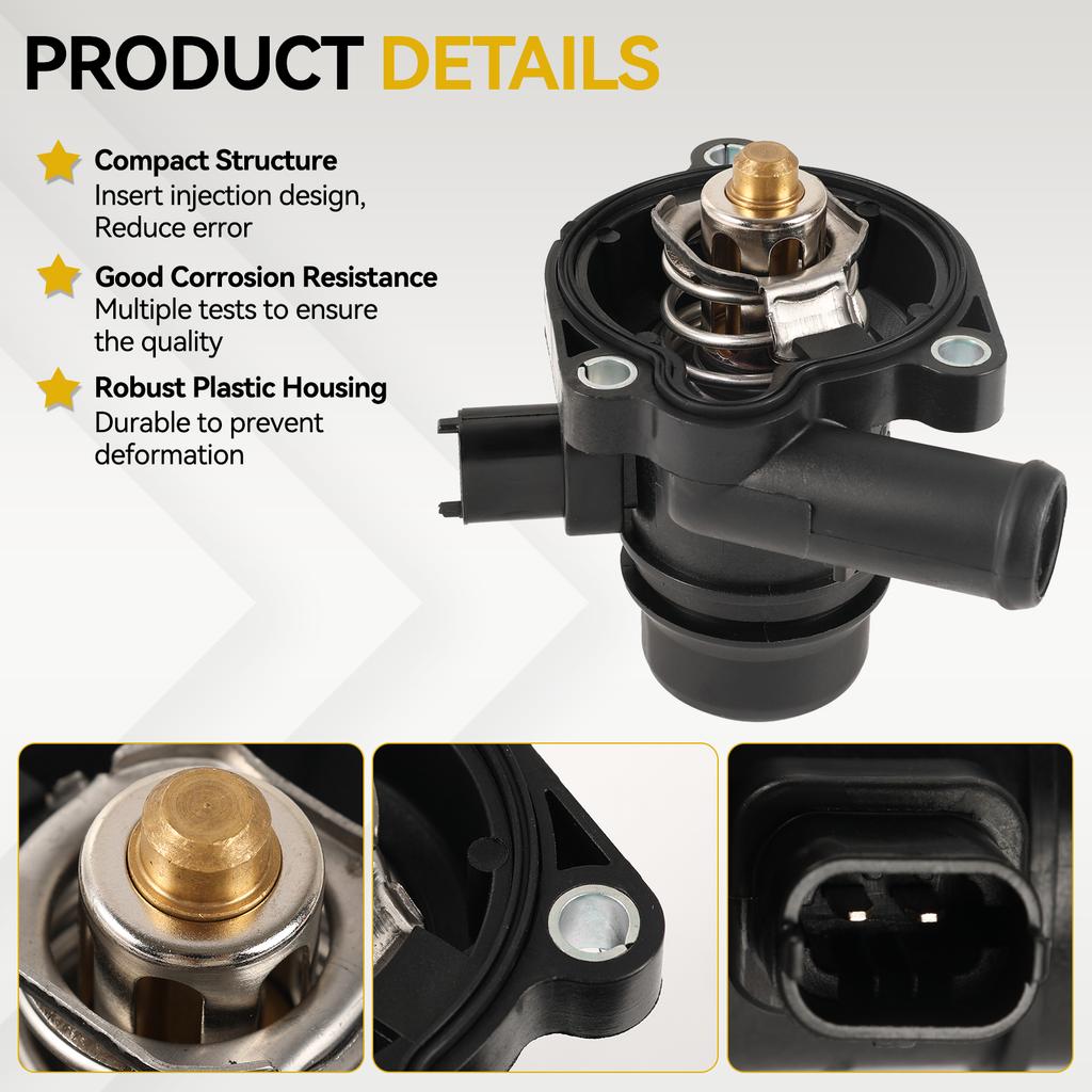 Thermostat Housing Assembly Engine Coolant Outlet fit for Chevy Cruze Vauxhall Opel Buick Encore 1.4L 55565336 55579010 55593034