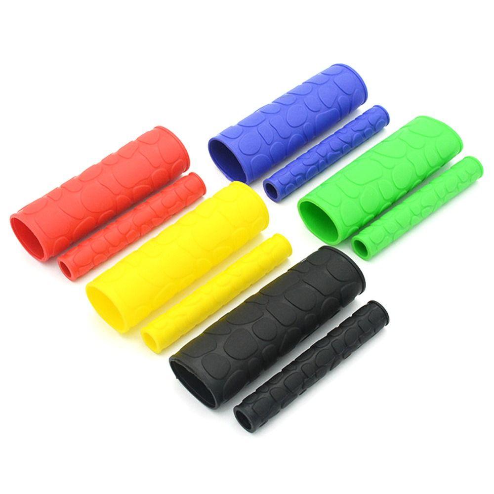Anti-Slip Motorcycle Handlebar Grip Universal Fit Rubber Sleeve  Electric Bike Accessories