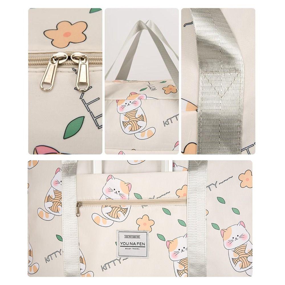 Cartoon Handheld Storage Bag Casual Sport Training Bag Student Quilt Storage Bag Business Trip