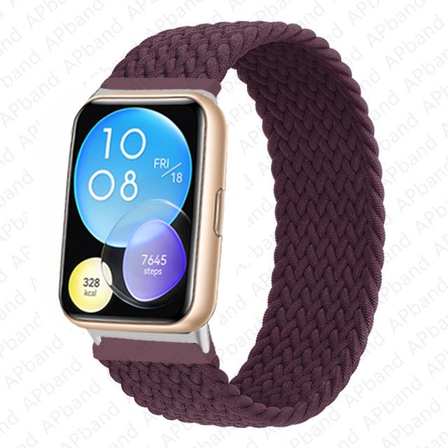 Strap for Huawei Watch Fit 2 3 band replacement belt wristband Nylon braided solo loop bracelet Correa Huawei fit 3 Accessories