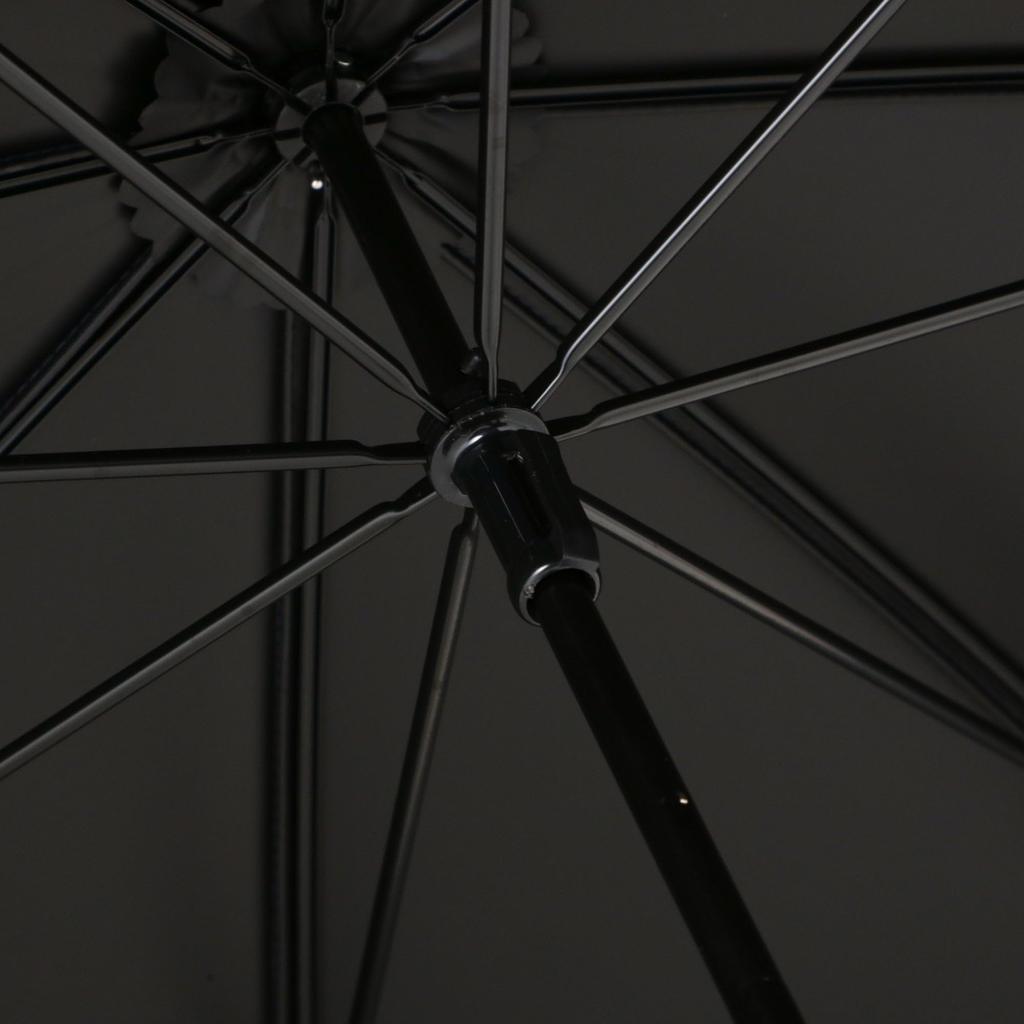 Francfranc Blackout Piping Long Navy Both Sunny and Rainy Umbrella, 50cm, (For Days)