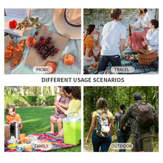 Isolatietas Dik Oxford Doek Waterdicht Slijtvast Lunchkoeltas Grote Capaciteit Dubbellaags Indeling Lunchtas