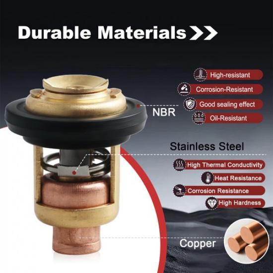 Quality 122°F Thermostat for Yamaha Outboard 115 150 200 225 250HP 2-Stroke