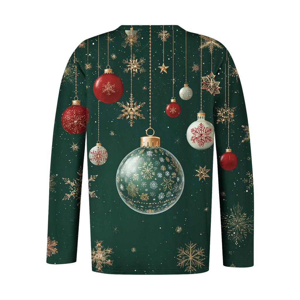 Women's Fashionable Casual Long Sleeved Plus Size Print Top Plus Size Floral Print Top