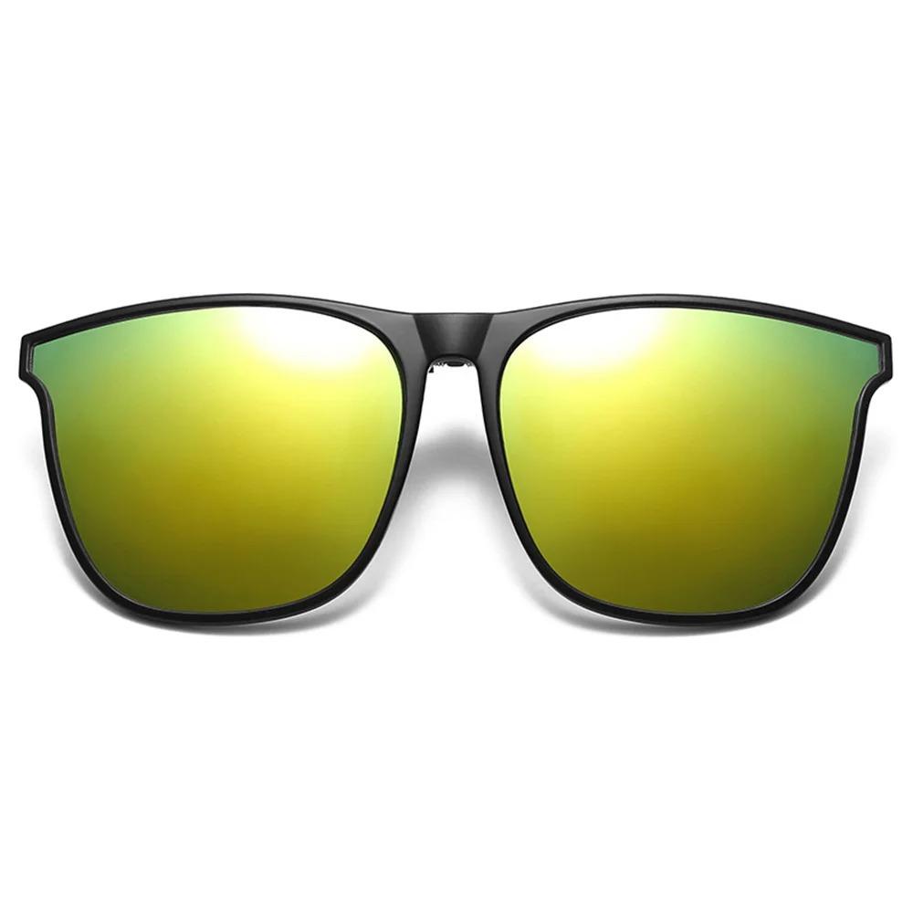 Okulary przeciwsłoneczne polaryzacyjne nakładane na klips Męskie Damskie Fotochromowe Gogle dla kierowcy samochodowego Okulary do jazdy nocnej Przeciwodblaskowe Okulary w stylu vintage