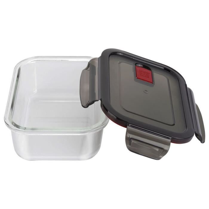 ZWILLING Gusto - Boîte Hermetique de Conservacion (Rectangulaire 600 ml) - Verre Borosilicate