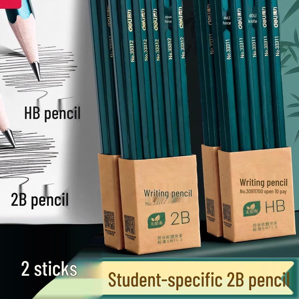 Hexagonal 2B Cartoon Pencil for Students: Non-Toxic Writing, Exam, and Sketching Stationery.