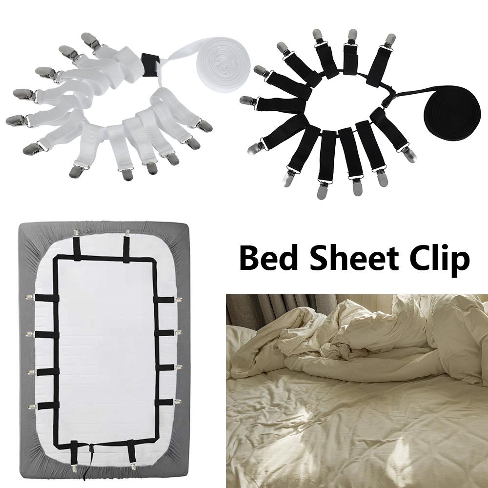 New Style Bed Sheet Holders Adjustable Elastic Mattress Cover Corner Holder Clip Bed Grippers Suspender Fasteners Straps