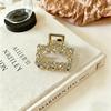 Head Pearl Rhinestone Claw Clip for Women & Girls - Hair Accessory for Side Bangs & Short Hair with Bow Design