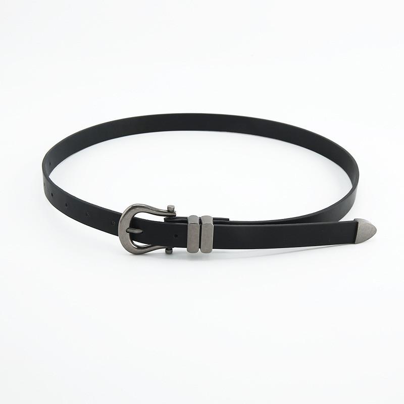 Vintage Chic Women's Jeans Belt With Alloy Buckle Classic And Stylish