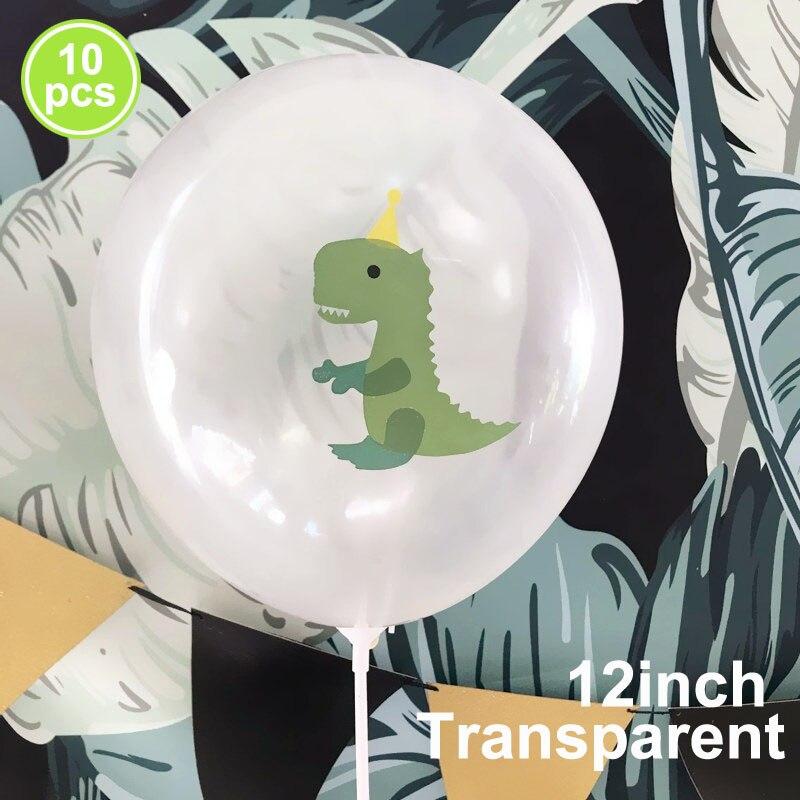 3D dinozaur balon foliowy dekoracja urodzinowa chłopca dinozaur balon na imprezę Banner zwierzę z dżungli części dostaw