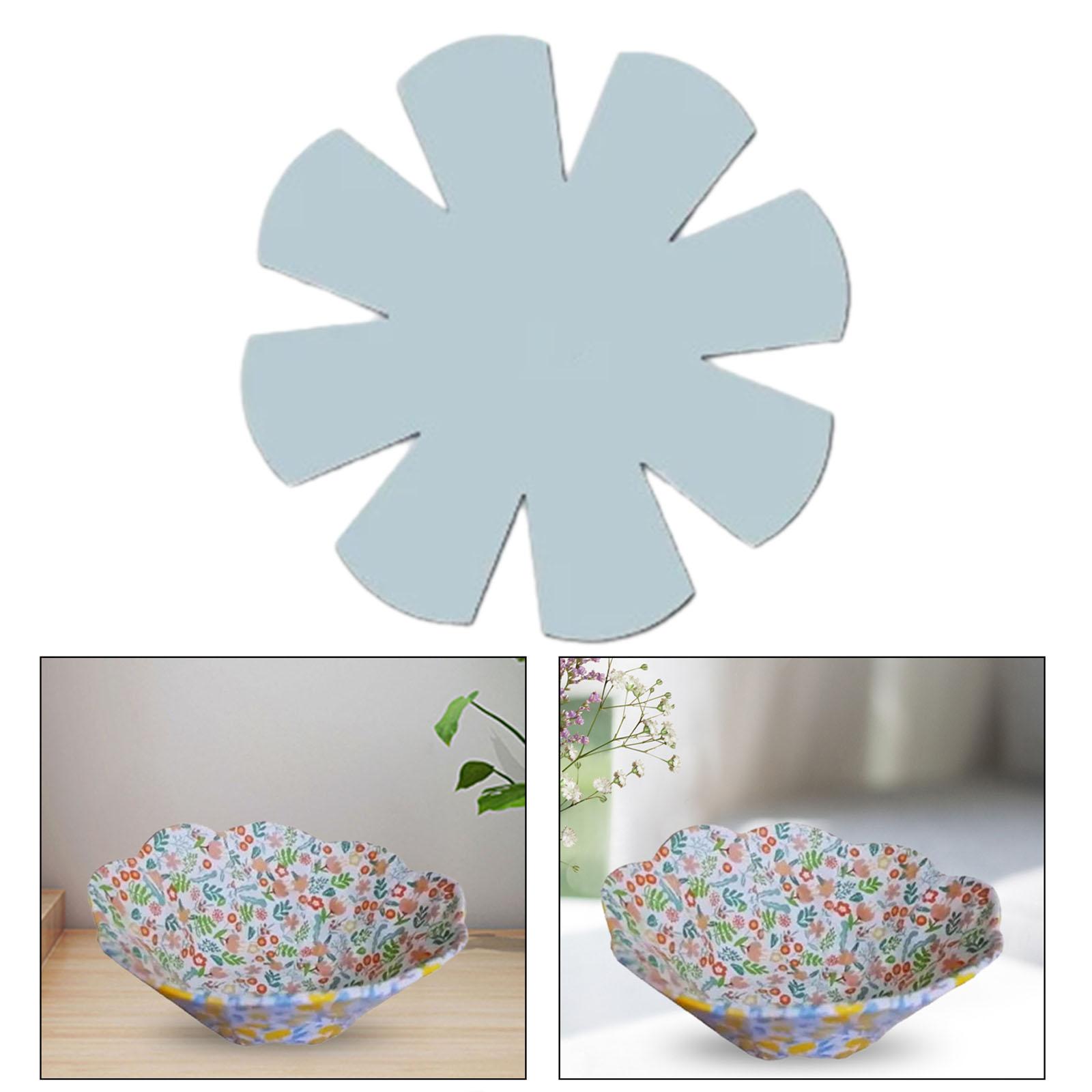 

Шаблон для підставки під гаряче Інструменти для шиття Квітковий візерунок Прозорий шаблон для вирізання по згину 8 inches