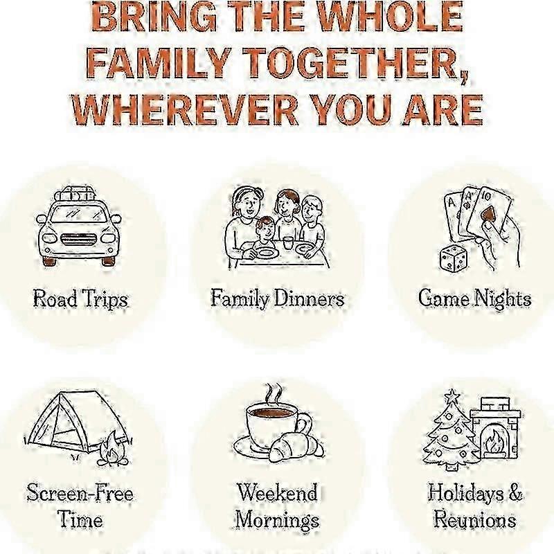 150 Carte Avvia Conversazione Edizione Famiglia per Riunioni Familiari Feste Viaggi Gioco di Carte
