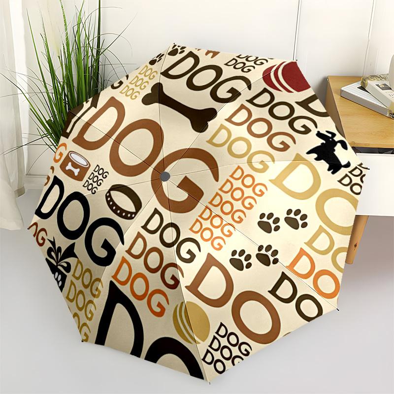 

1pc Dog Automatic Opening/Closing Umbrella with Operation & Windproof Canopy - Folding Design, Holiday Gift yy260225152