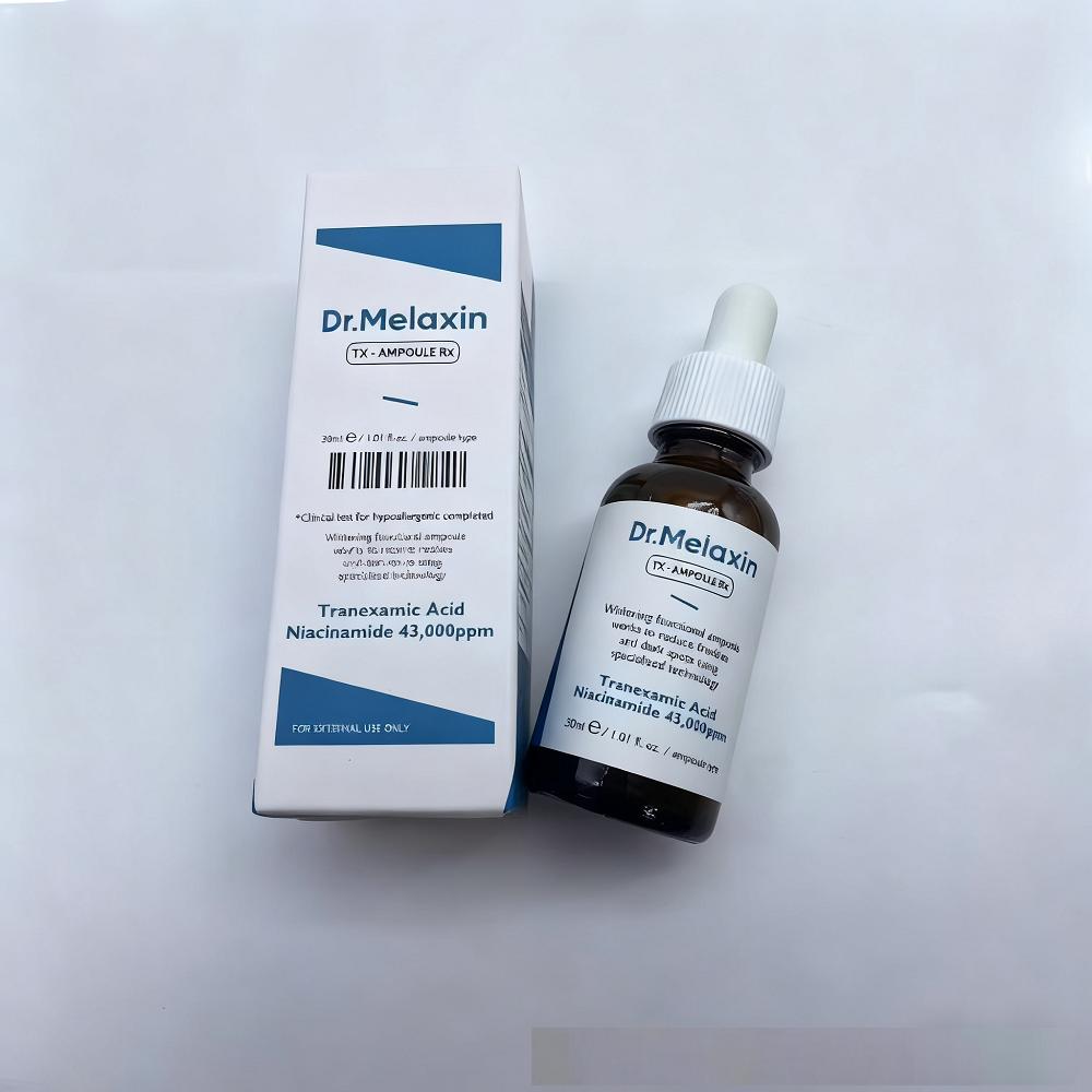 Dr. Melaxin Skin Care - White & Black Rice Exfoliating Hydrating Essence, Pore Shrinking, B12 Cream, Eyecream, Kojic Acid Spray
