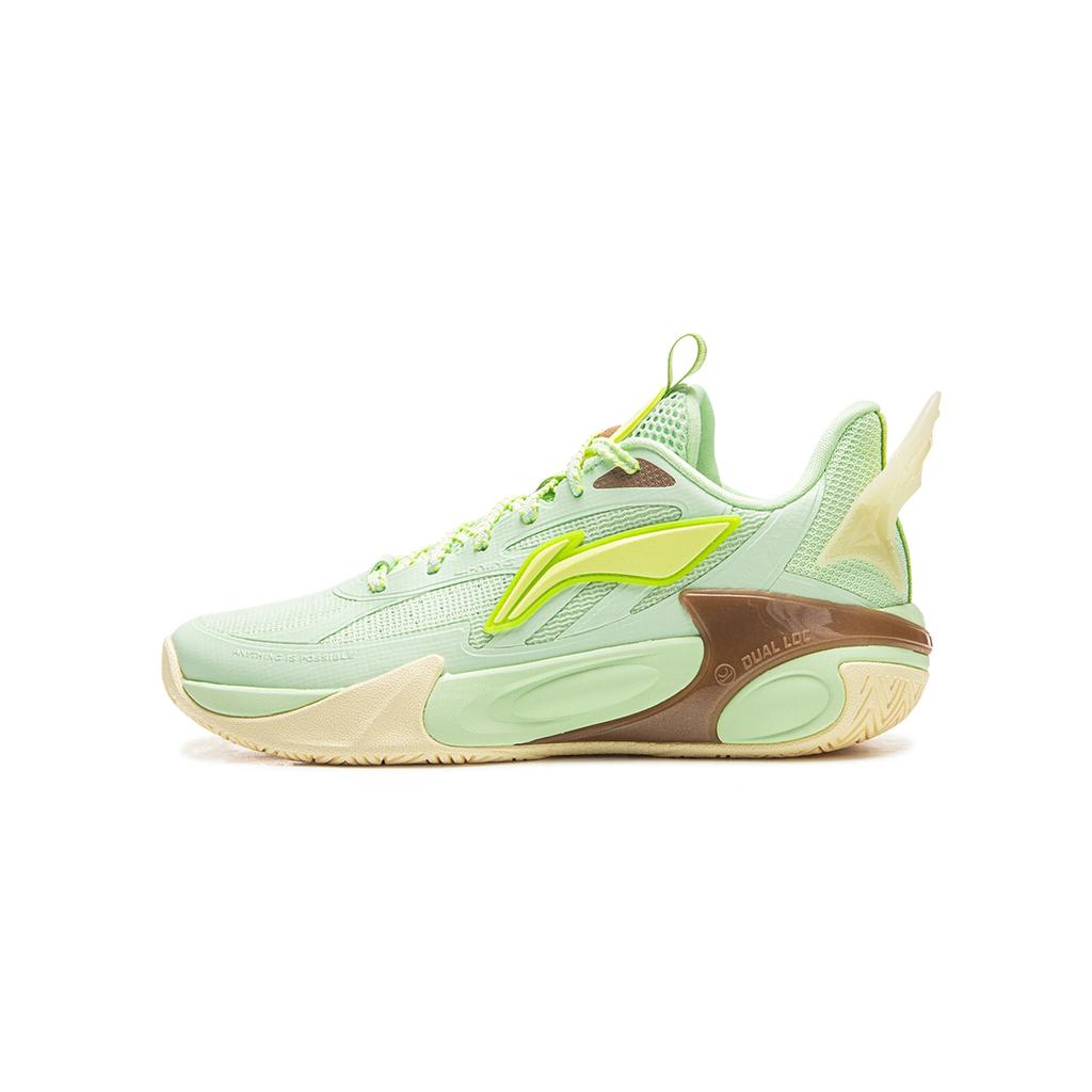 Li Ning Kids Wind Shadow 2.0 Fabric Simple Fashion Versatile Classic Basketball Shoes Kids Basketball Shoes Melon YKBV032-17