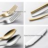 Stainless Steel 304 Cutlery Set: Fork, Spoon, Knife for Hotel, Home, Western Cuisine, Includes Soup and Coffee Spoon, Steak Knife, and Fork.