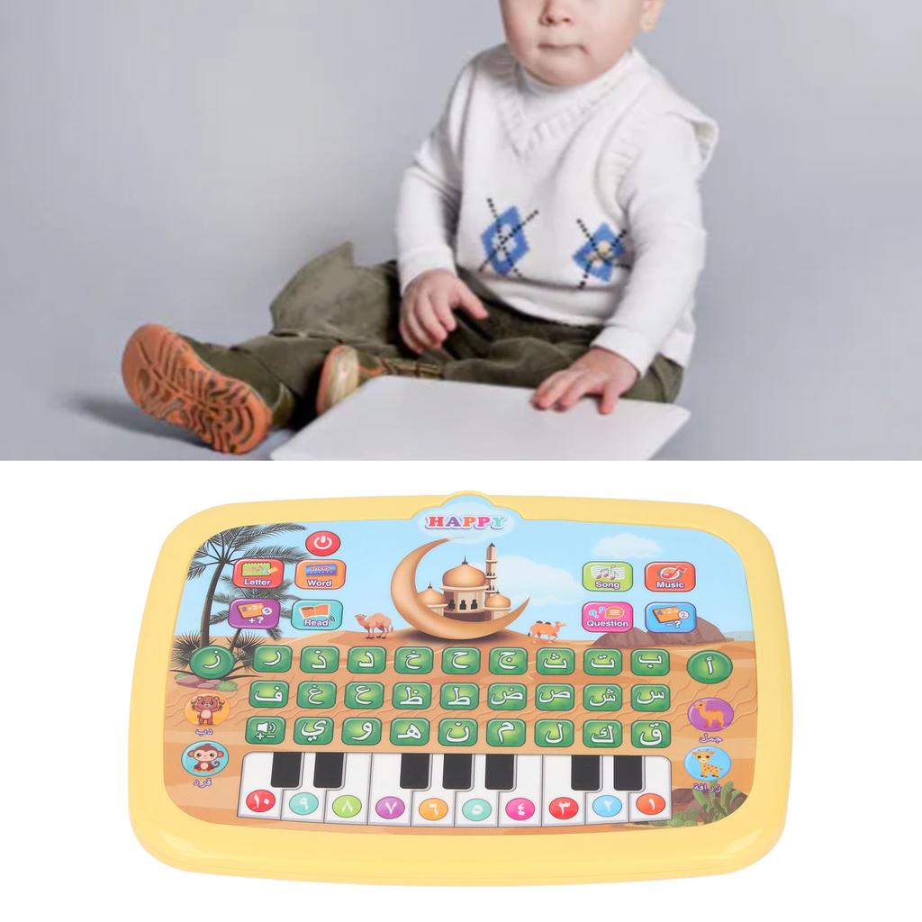 Child Arabic Learning Reading Machine Intelligent Educational Toy 28 Alphabet Words 10 Number Electronic Arabic Learning Book