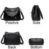 Artificial Leather Women Tote Bag Soft Cowhide Ladies Shoulder Crossbody Bags Fashion Female Messenger Sac