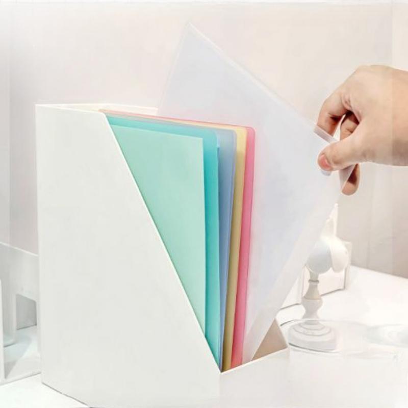 Durable Waterproof Colorful File Folder Convenient Rotating Side Open Buckle Design Foldable Cover Side Open Trolley File Folder