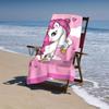 1pc Cute Unicorn-Printed Pink Beach Towel for Summer Fun, The Beach Is Soft, Absorbent and Quick-drying-suitable for Swimming