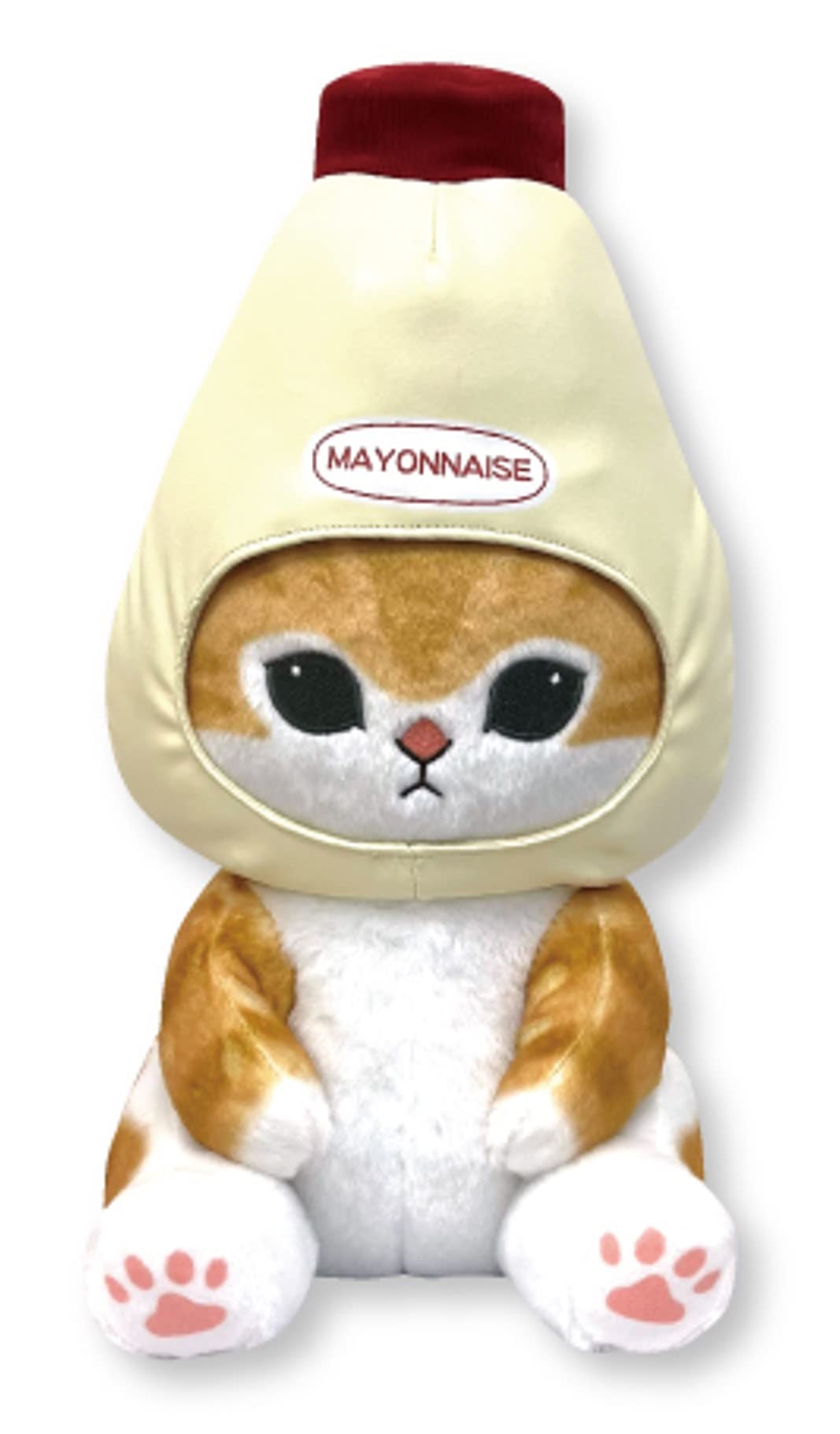 

Mayonnaise Meow Condiment Meow Big Plush Toy 30cm mofusand Approx.