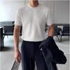 Slim Fit Ice Silk Crew Neck Men's Summer T-shirt