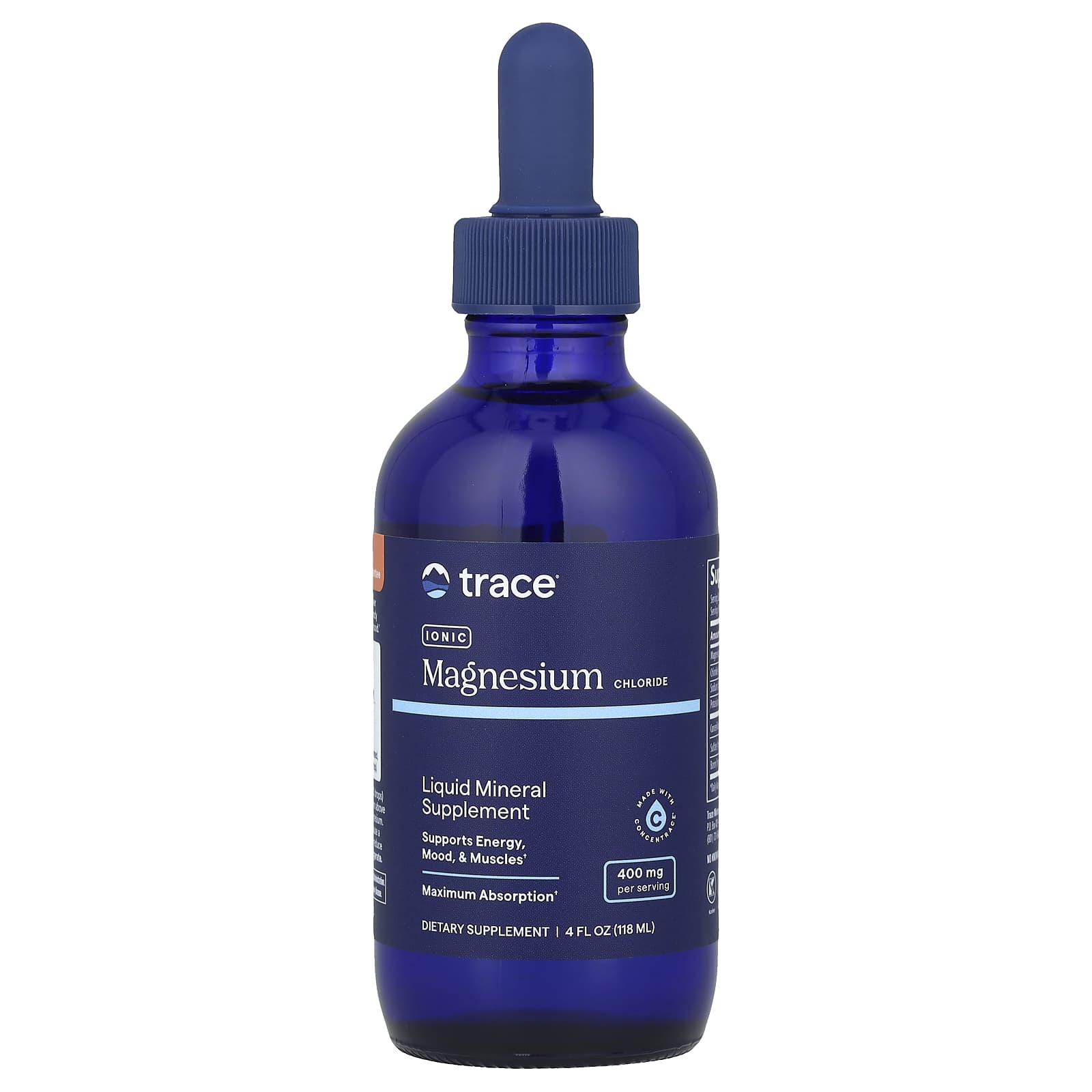 

Trace, Ionic Magnesium Chloride, 400 mg, 4 fl oz (118 ml)