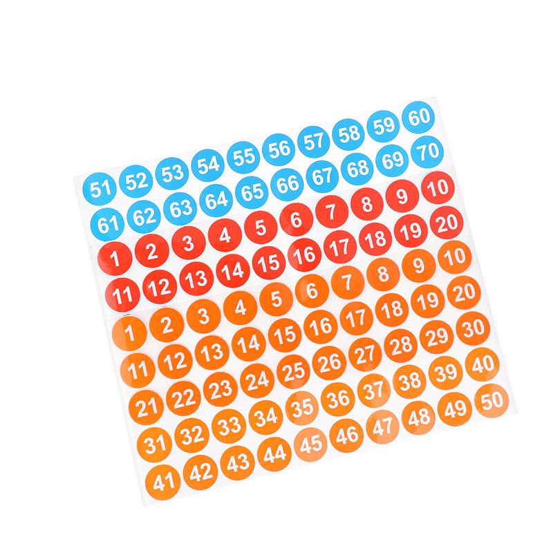 4 arkusze 2,54 cm Naklejki Cyfrowe 1-200 Kolejne Numery Samoprzylepne Etykiety DIY Butelki do Lakieru do Paznokci Zastawa Stołowa Dekoracje do Scrapbookingu