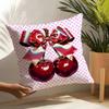 Ins girly heart cherry Pillow Case Home Living Room Decoration Linen Pillow Cases Cushion Cover