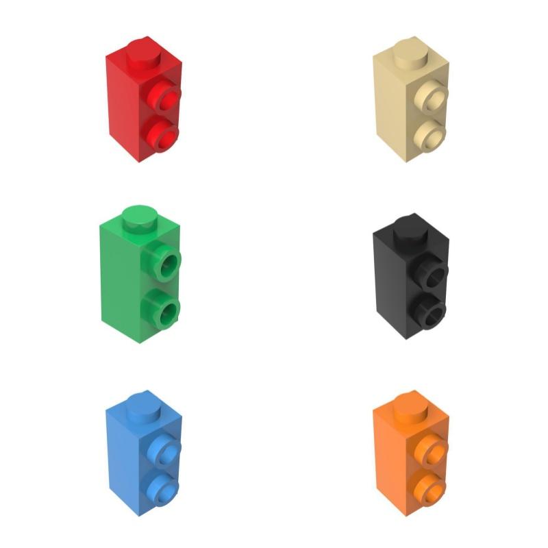 Non-Toxic 50G/69Pcs 32952 1X1X1 2/3 With Studs On Side Block Moc Compatible With Brick Diy Toy Construction Particles
