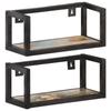 VidaXL Wall Shelves 2 Pcs 40 Cm Solid Reclaimed Wood 320668