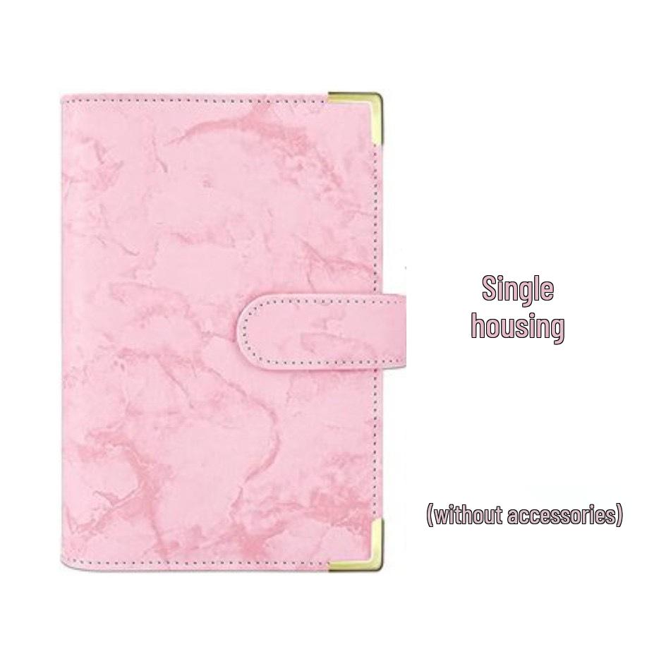 Marble Pattern A6 PU Leather Cash Budget Binder & Savings Notebook