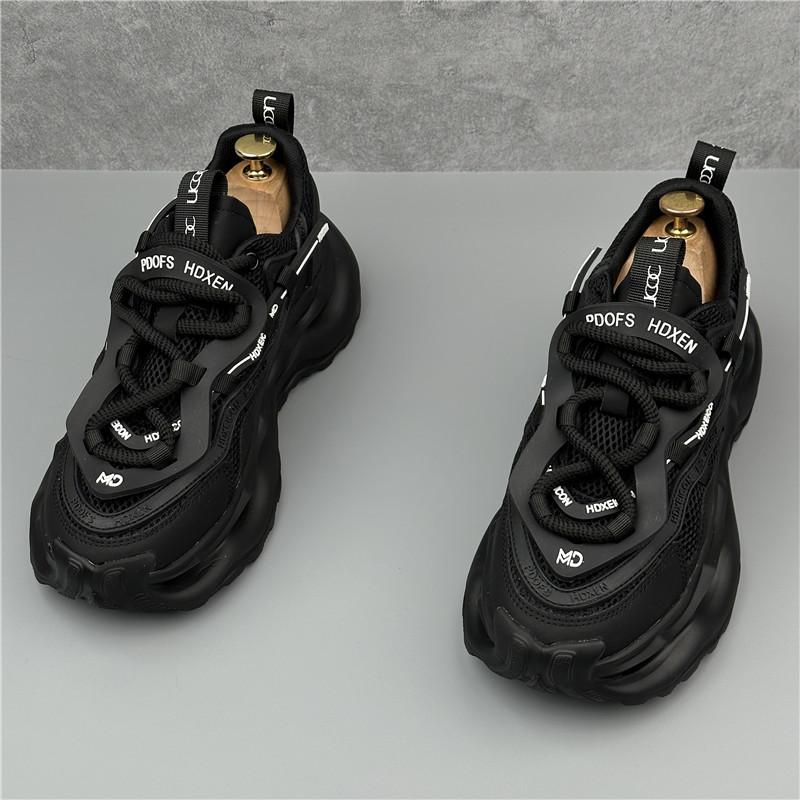 New Autumn Men's Sneakers Men's Comfortable Platform Shoes 2024 Trend Lace-up Vulcanized Shoes White Casual Sneakers Zapatillas