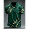 Men's  Print Golf Polo Shirt Short Sleeve Micro Elastic Polyester Outdoor Casual Summer Streetwear Daily Wear