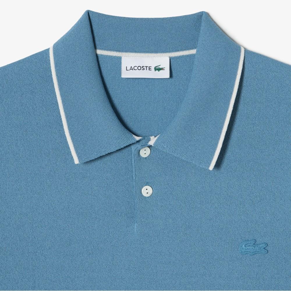 Lacoste Men's Tipping Paper Short Sleeve Sweater Polo Shirt PH744E-56GJBK