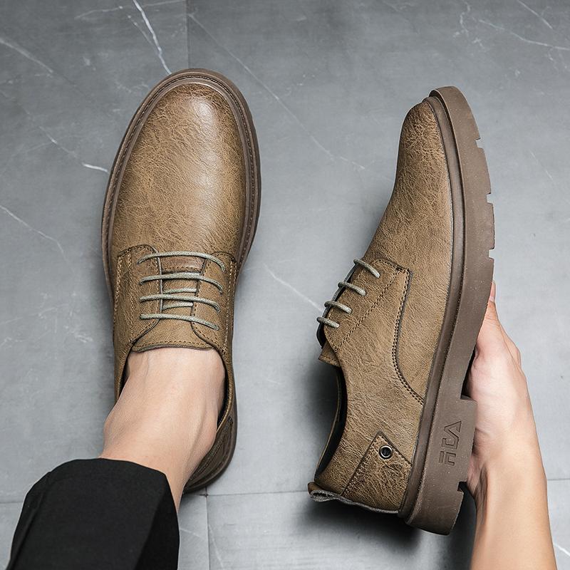 British Style Male Oxford Shoes Classic Leather Men's Sneakers Casual Business Shoes for Men New Comfort Formal Dress Footwear