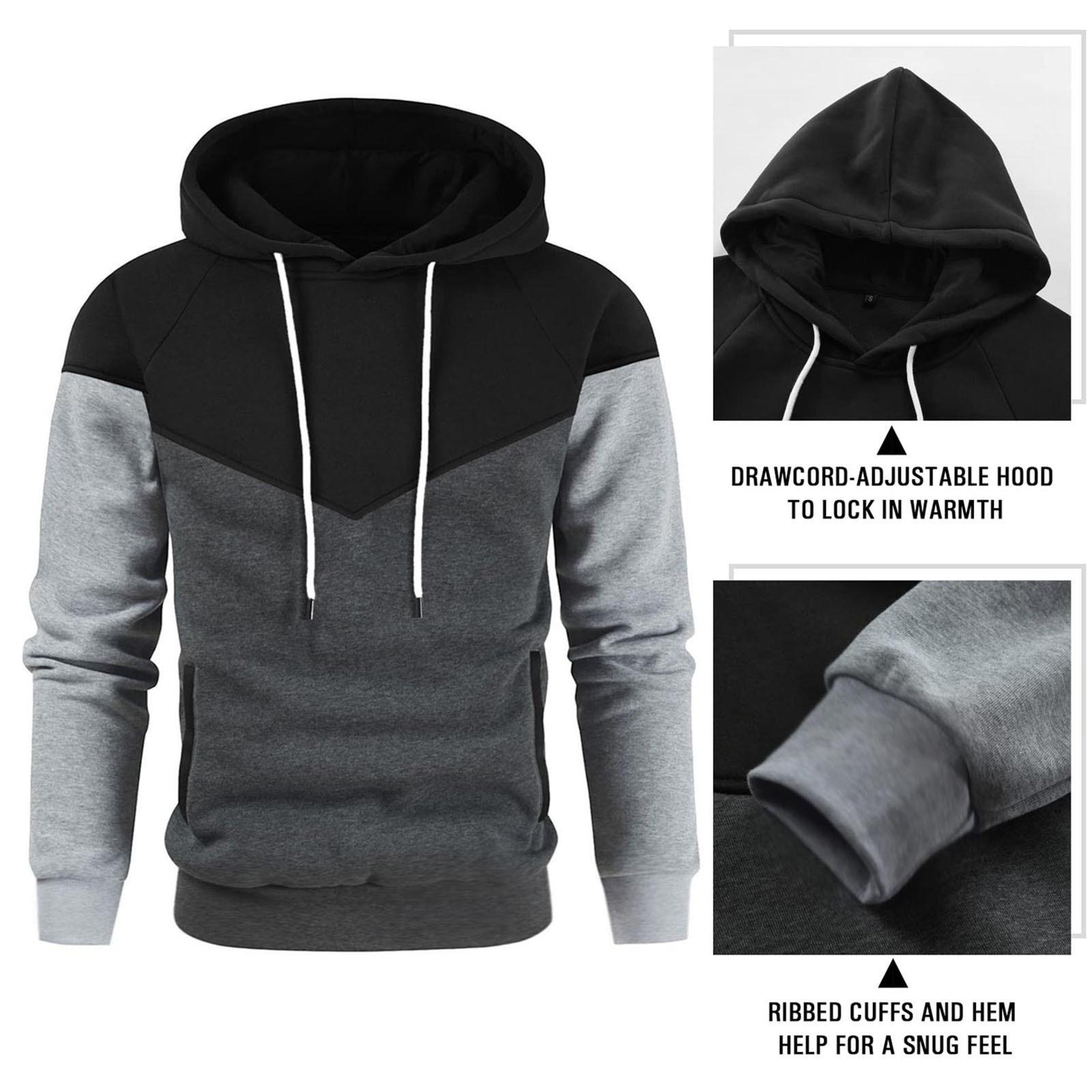 Новый Европейский и Американский мужской модный свитер с контрастной строчкой — фото 7