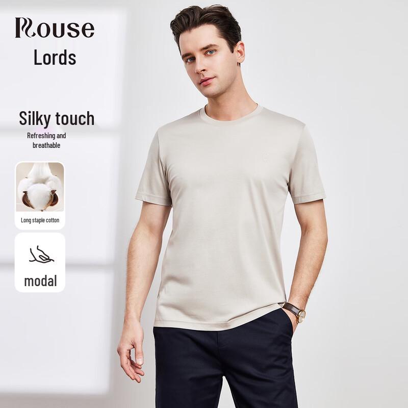 Men s Modal Blend Round Neck Short Sleeve T-Shirt 56