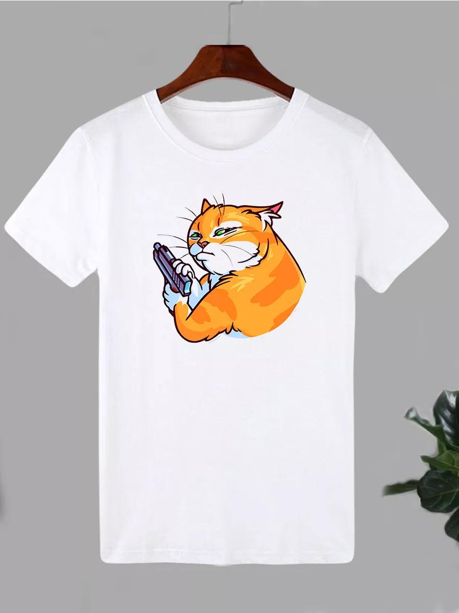 T-shirt with print Gangster Cat 3XL
